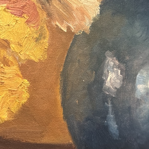 Vintage floral & vase painting - Picture 3 of 9